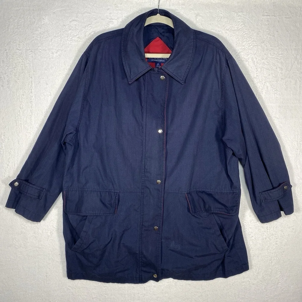 London Fog Limited Edition Mens Jacket Size 1X‎ Reg Zip With Snap Casual
